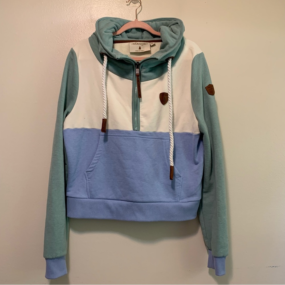 Wanakome half zip pull over hoodie size xl